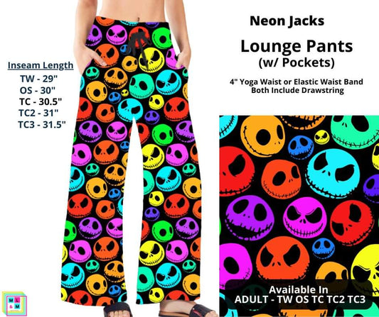 Neon Jacks Full Length Lounge Pants