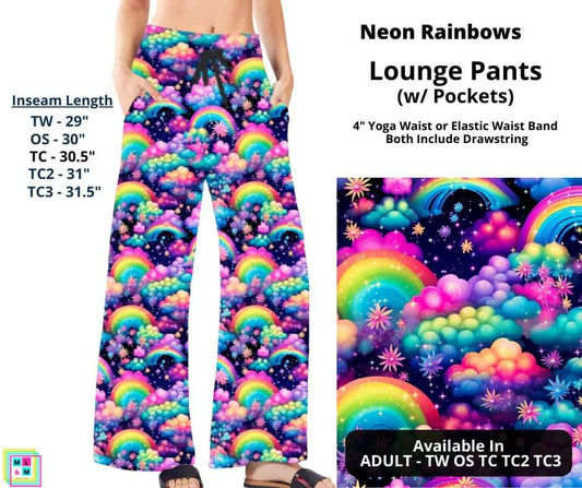 Neon Rainbows Full Length Lounge Pants