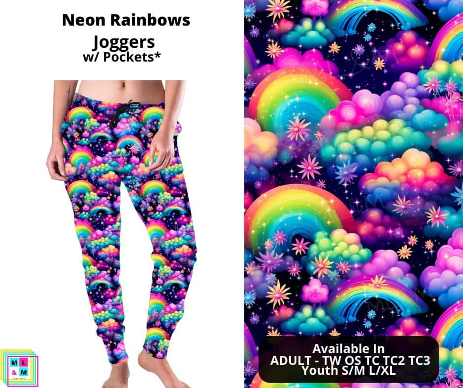 Neon Rainbows Joggers