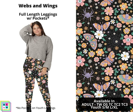 Webs and Wings Full Length Leggings w/ Pockets