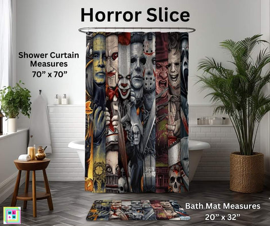 Horror Slice Custom Shower Curtain