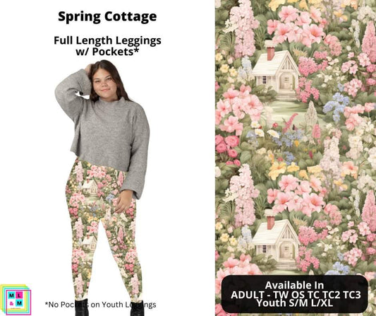 Spring Cottage Full Length Leggings w/ Pockets