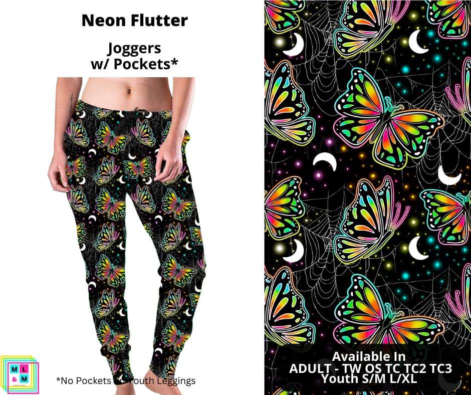 Neon Flutter Joggers