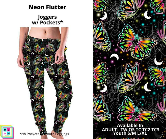 Neon Flutter Joggers