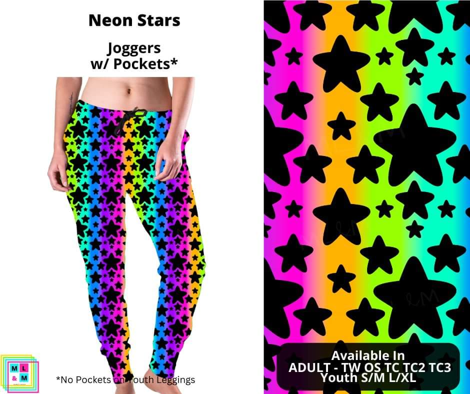 Neon Stars Joggers