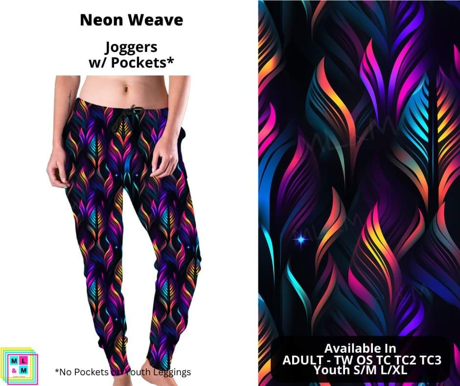 Neon Weave Joggers