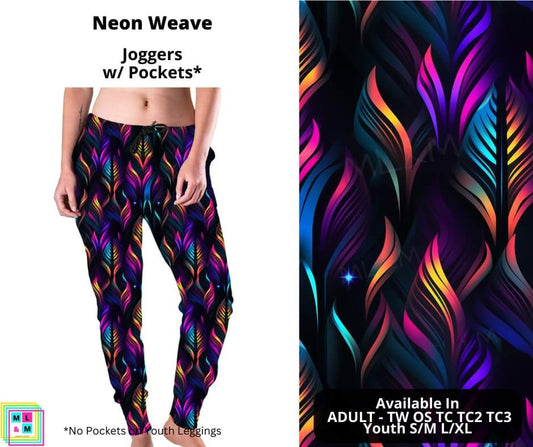 Neon Weave Joggers