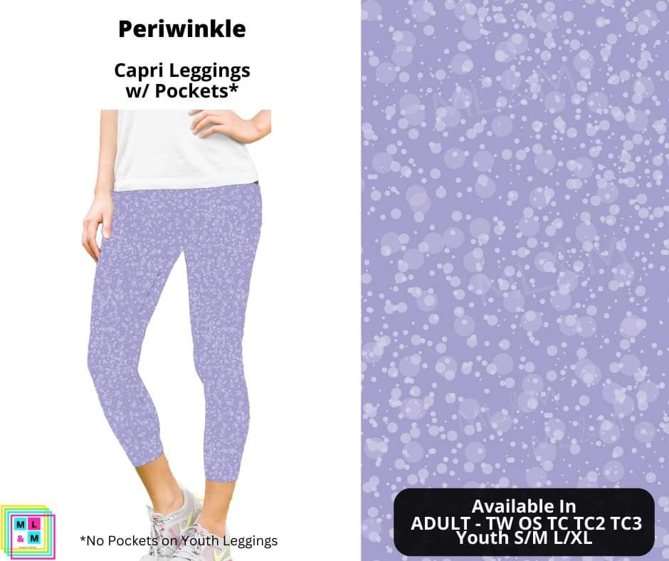 Periwinkle Capri Length w/ Pockets