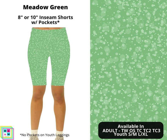 Meadow Green Shorts w/ Pockets