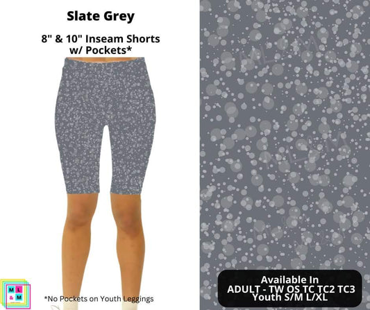 Slate Grey Shorts w/ Pockets