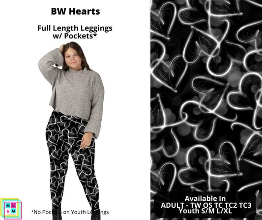 BW Hearts Full Length Leggings w/ Pockets