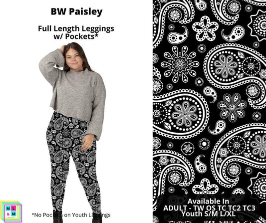 BW Paisley Full Length Leggings w/ Pockets