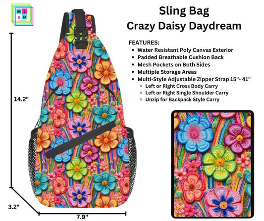 Crazy Daisy Daydream Sling Bag