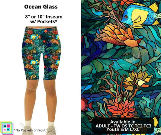 Ocean Glass Shorts w/ Pockets