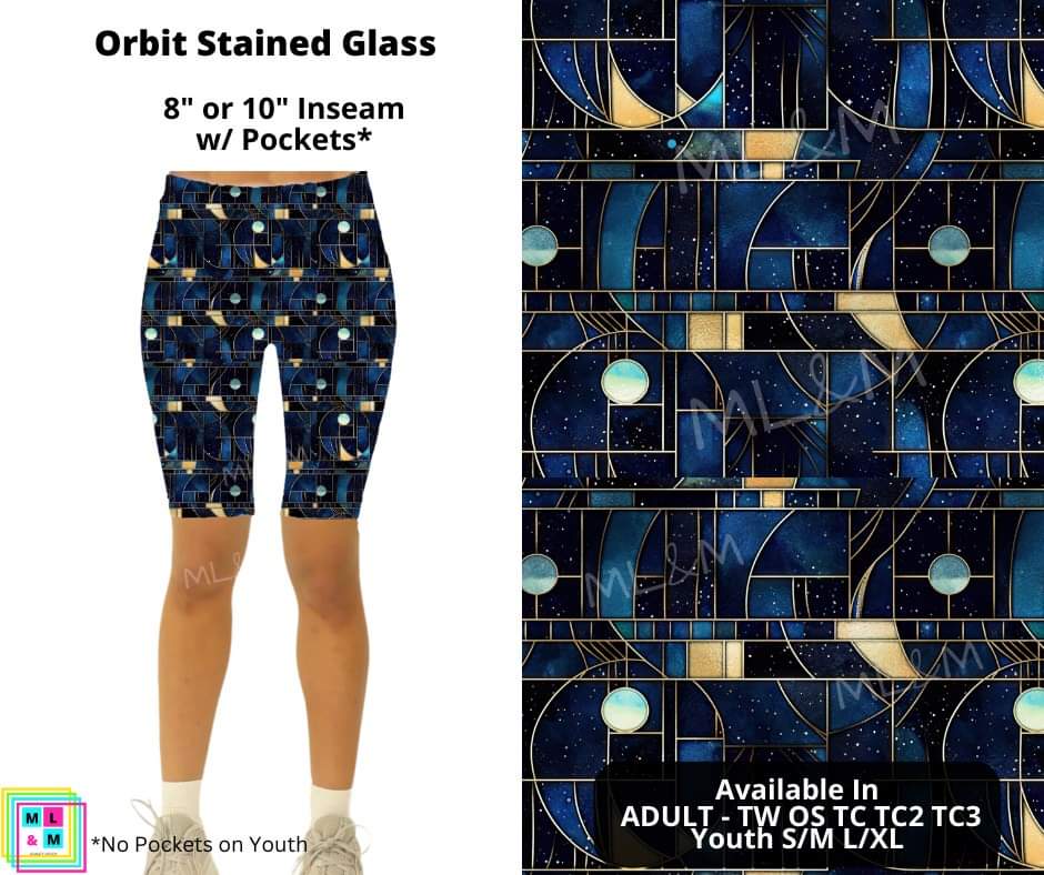 Orbit Stained Glass Shorts w/ Pockets