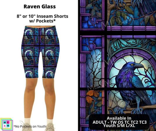 Raven Glass Shorts w/ Pockets