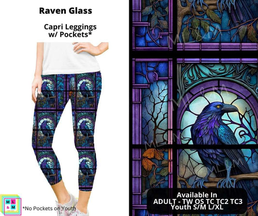 Raven Glass Capri Length w/ Pockets