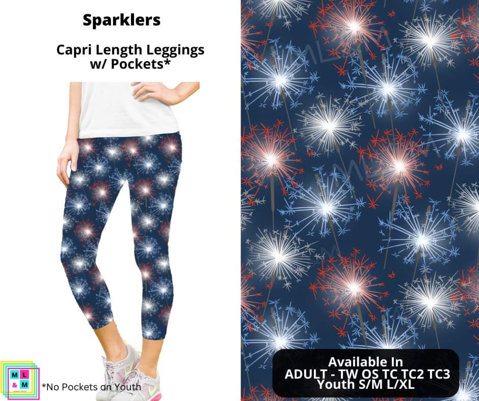 Sparklers Capri Length w/ Pockets