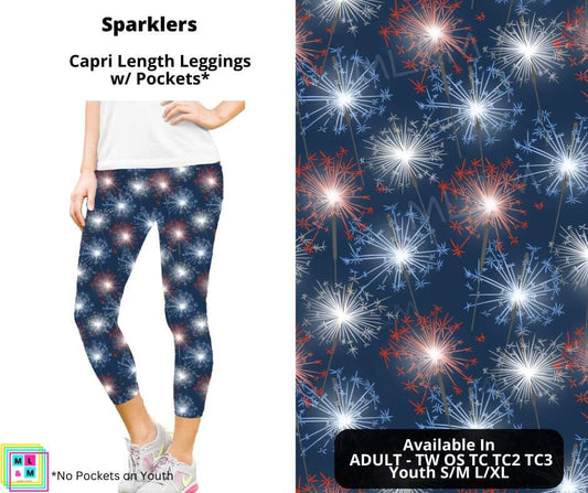 Sparklers Capri Length w/ Pockets