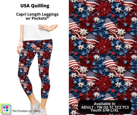 USA Quilling Capri Length w/ Pockets