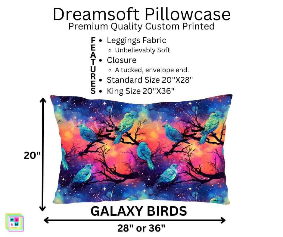 Galaxy Birds Dreamsoft Pillowcase