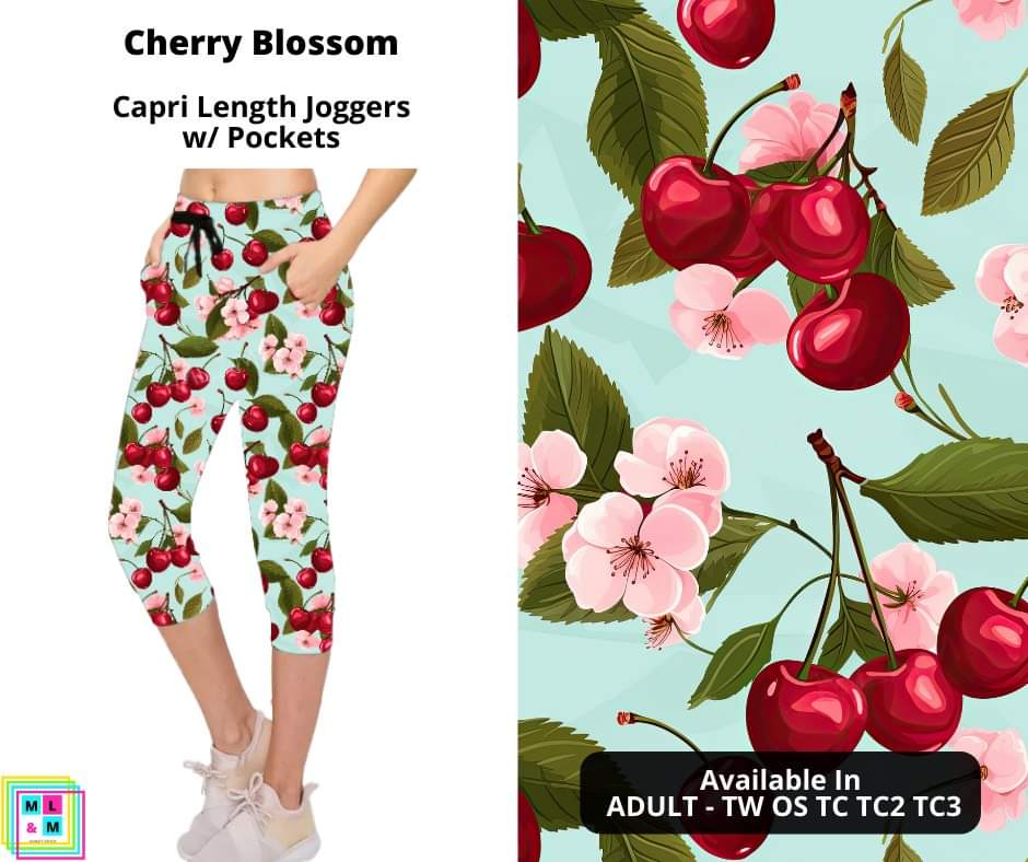 Cherry Blossom Jogger Capri