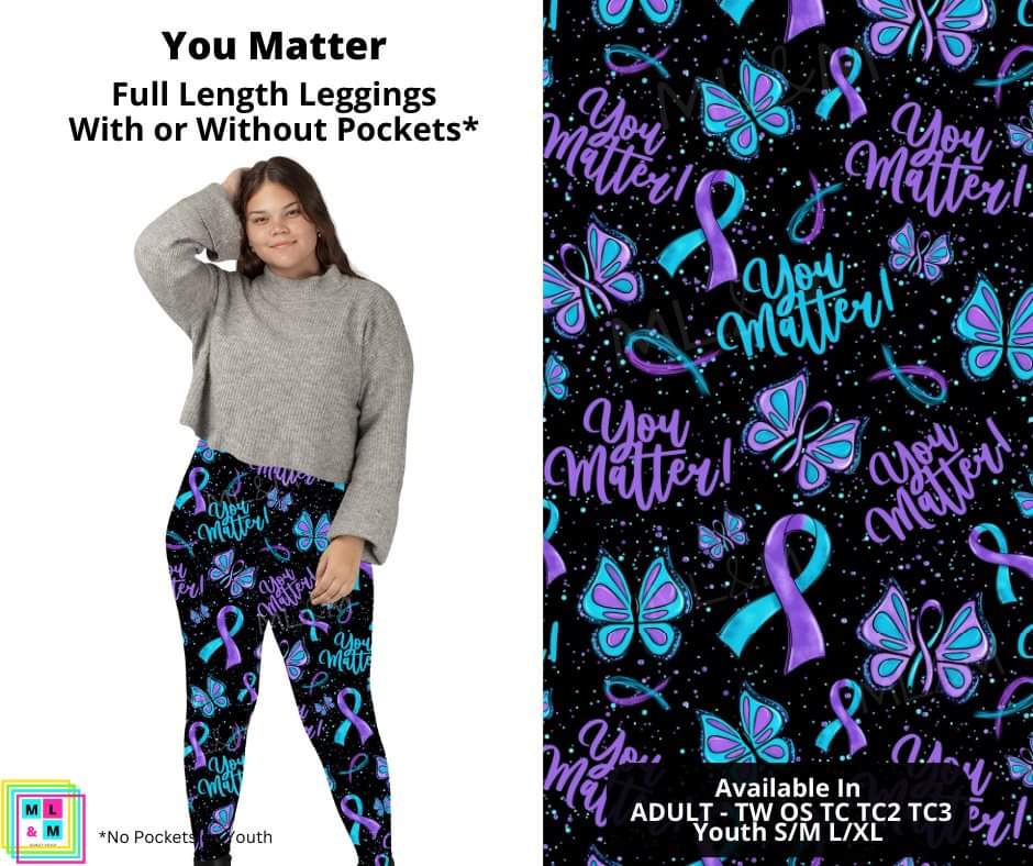 You Matter Full Length Leggings w/ Pockets
