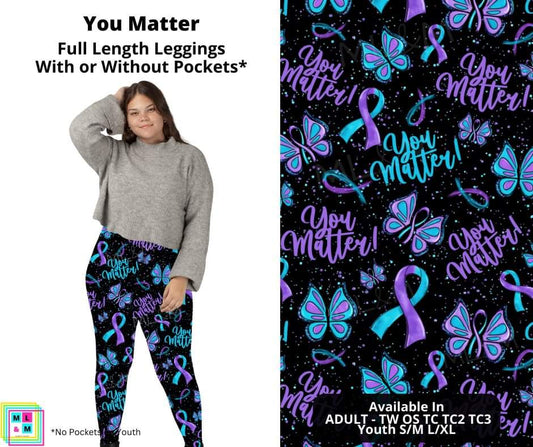 You Matter Full Length Leggings w/ Pockets