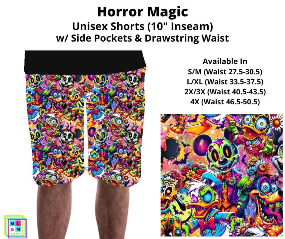 Horror Magic Unisex Shorts