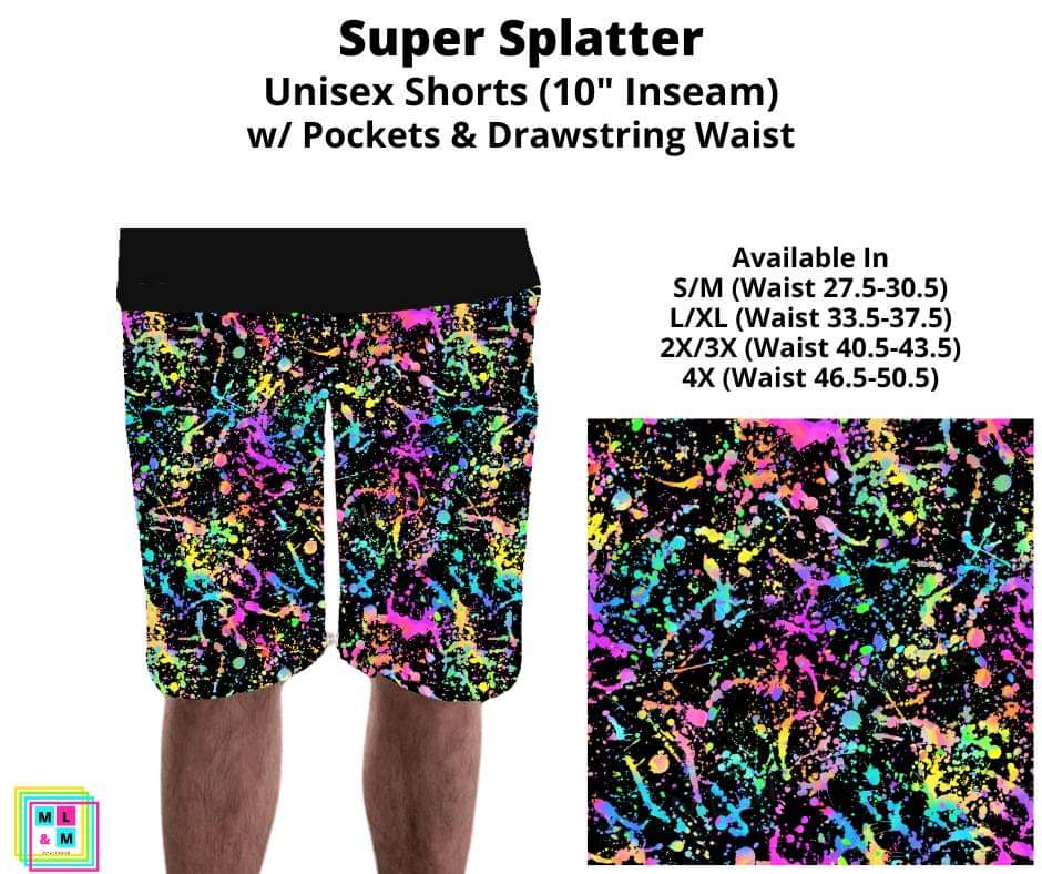 Super Splatter Unisex Shorts