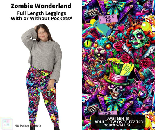 Zombie Wonderland Full Length Leggings w/ Pockets