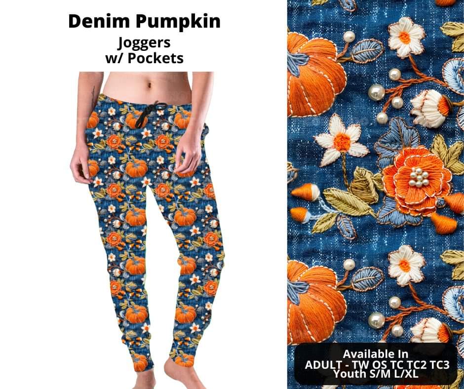 Denim Pumpkin Joggers