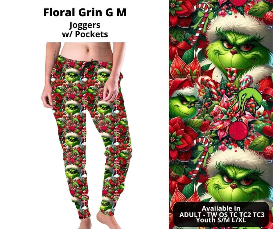 Floral Grin G M Joggers