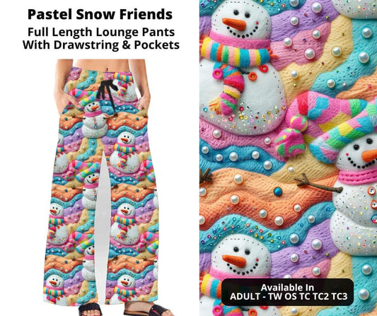 Pastel Snow Friends Full Length Lounge Pants