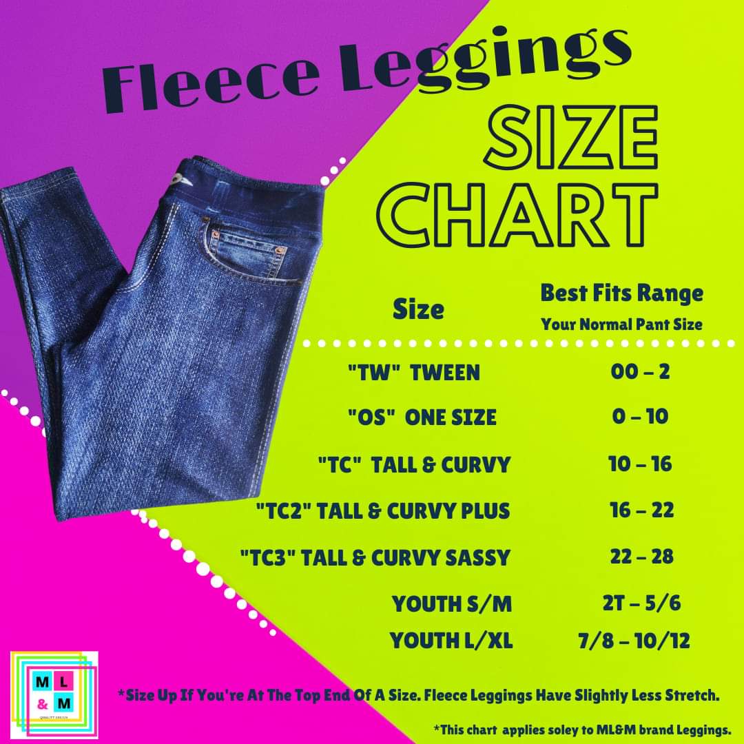 Neon Twinkling Trees Fleece Leggings
