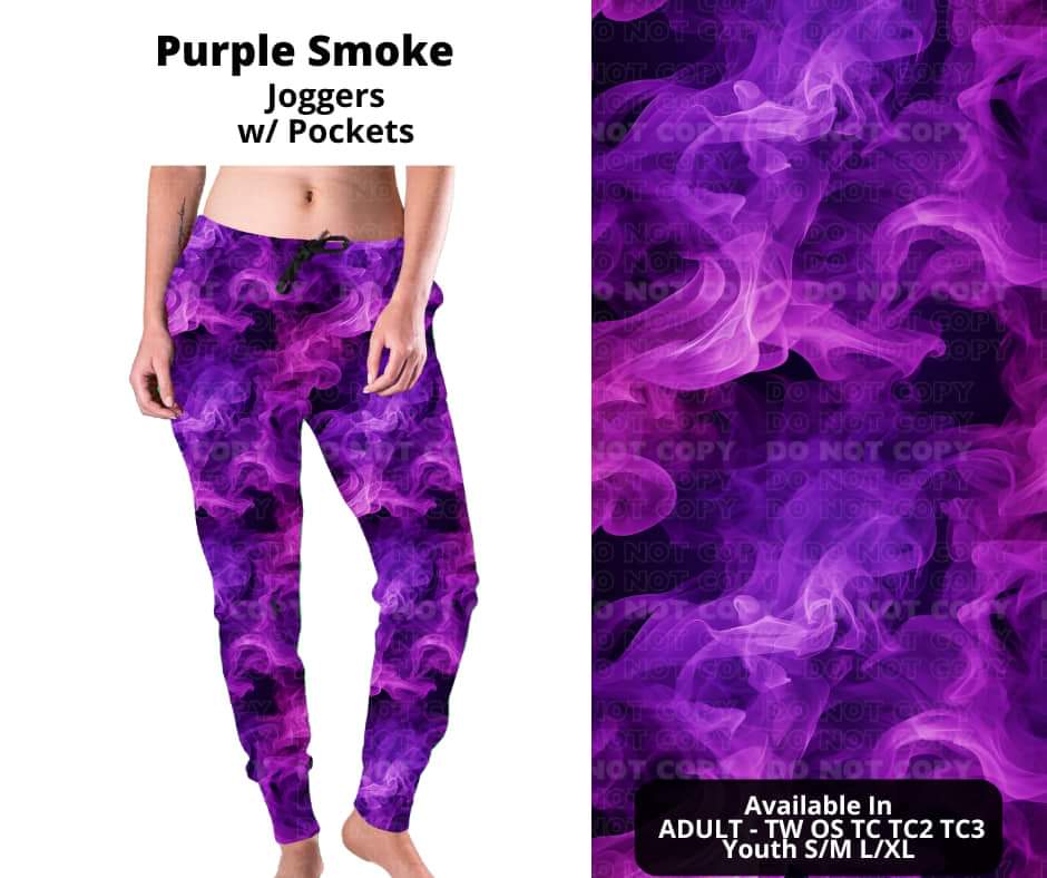 Purple Smoke Joggers