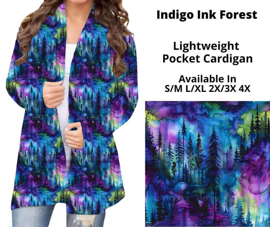 Indigo Ink Forest Pocket Cardigan