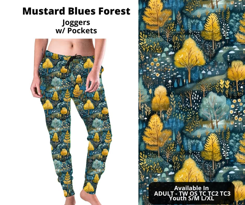 Mustard Blues Forest Joggers