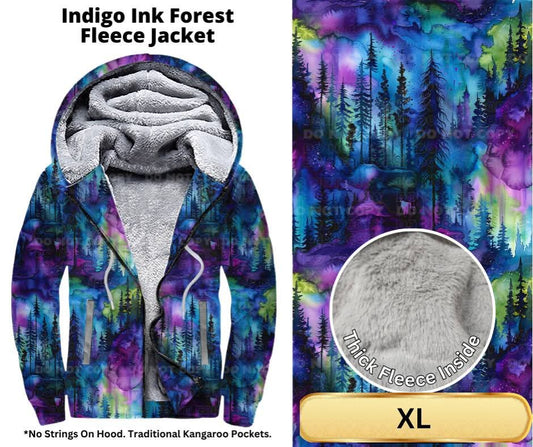 Indigo Ink Forest Fleece Jackets