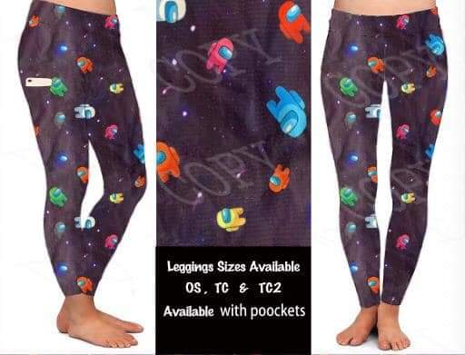 Among Us leggings with pockets