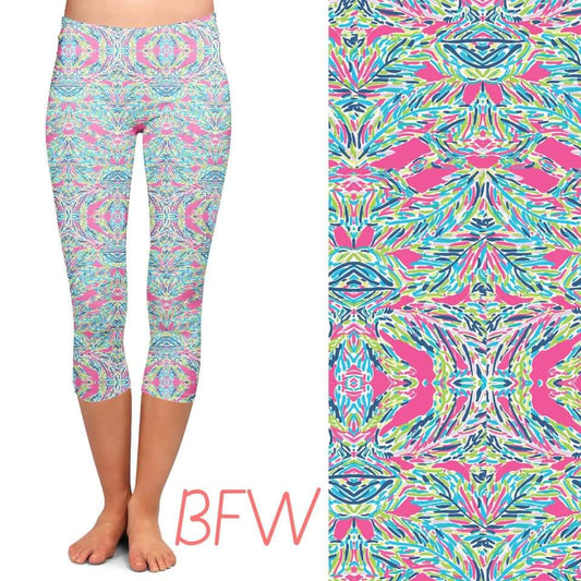 Sunsea Floral capris with pockets