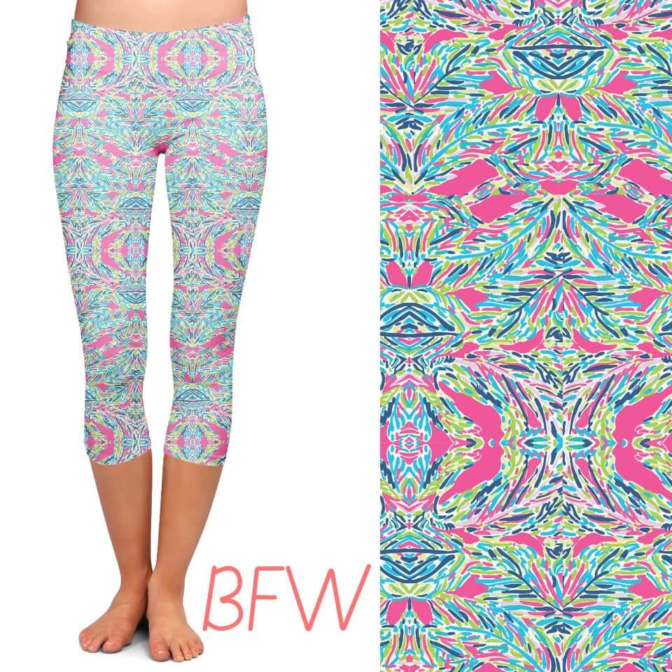 Sunsea Floral capris with pockets