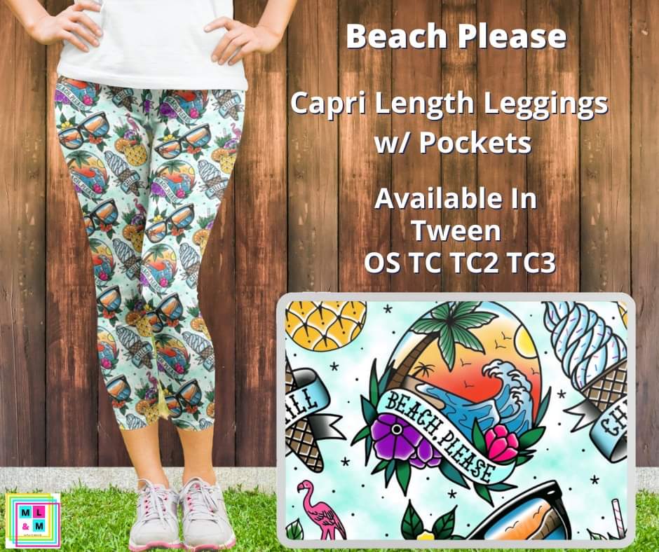 Beach Please Capris by ML&M