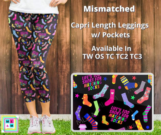 Mismatched Capris w/ Pockets by ML&M