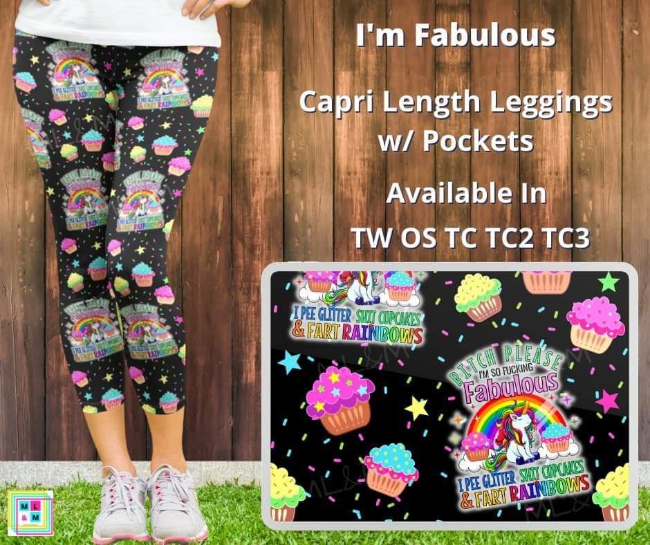 I'm Fabulous Capris by ML&M