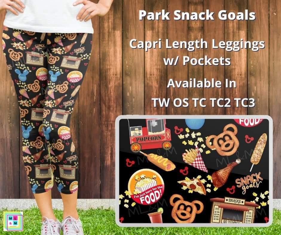 Park Snack Goals Capris by ML&M