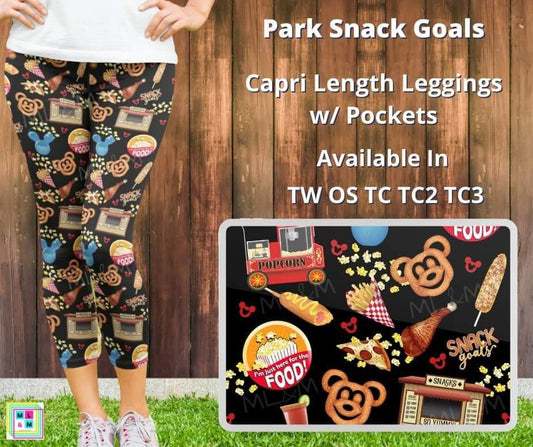 Park Snack Goals Capris by ML&M