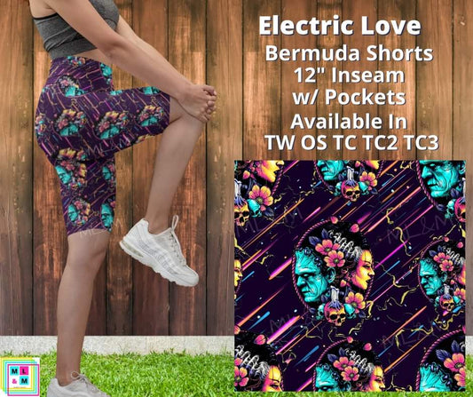 Electric Love 12" Bermuda Shorts