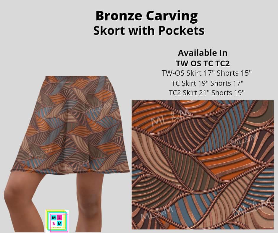 Bronze Carving Skort