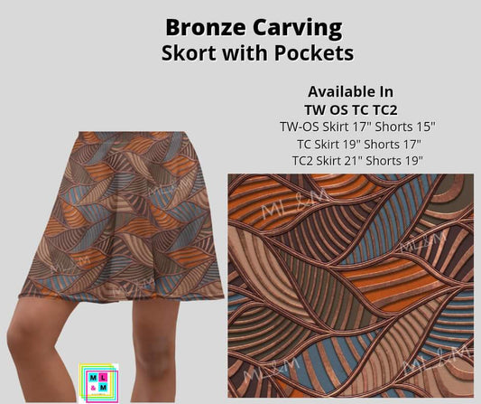 Bronze Carving Skort
